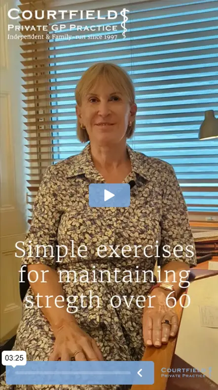 Simple exercises for maintaining strength over 60 with Dr Jill Harling